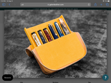Galen Magnum Opus 6-Slot Zippered/Magnetic Hard Pen Case with Removable Pen Tray - Premium  from Federalist Pens and Paper - Just $109! Shop now at Federalist Pens and Paper