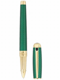 S.T. Dupont Line D Large Firehead Guilloche FP/RB Collection!