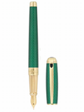 S.T. Dupont Line D Large Firehead Guilloche FP/RB Collection!