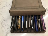 Dee Charles 10-Pen Leather Pen Case! - Premium  from Federalist Pens and Paper - Just $86! Shop now at Federalist Pens and Paper