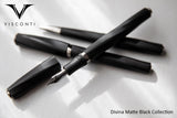 (New!) Visconti Davina Black FP Collection! - Premium New Pen Brands: from vendor-unknown - Just $799.99! Shop now at Federalist Pens and Paper