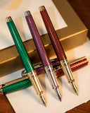 S.T. Dupont Line D Large Firehead Guilloche FP/RB Collection!