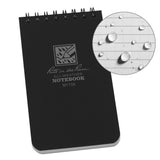 Rite in the Rain 3" x 5" Top Spiral Notebook, Black