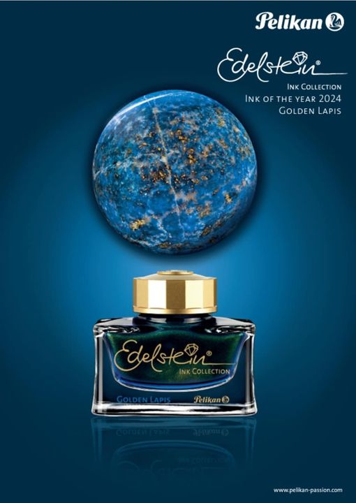 (Pre-Order!) Edelstein Golden Lapis IOTY Ink - Premium Fountain Pen Inks from vendor-unknown - Just $35! Shop now at Federalist Pens and Paper