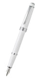 Bailey Light™ Polished White Resin Fine Nib Fountain Pen