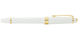 Bailey Light™ Polished White Resin and Gold Tone Fine Nib Fountain Pen