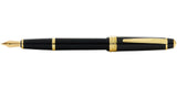 Bailey Light™ Polished Black Resin and Gold Tone Medium Nib Fountain Pen