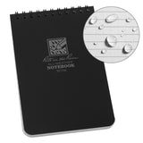 Rite in the Rain 4" x 6" Black Top-Spiral Notebook