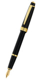Bailey Light™ Polished Black Resin and Gold Tone Medium Nib Fountain Pen