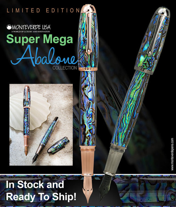 (New!) Monteverde Super Mega Abalone L.E. 999 FP Collection - Premium New Pen Brands: from vendor-unknown - Just $212! Shop now at Federalist Pens and Paper
