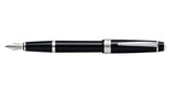 Bailey Light™ Polished Black Resin Medium Nib Fountain Pen