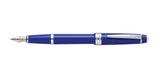 Bailey Light™ Polished Blue Resin Fine Nib Fountain Pen