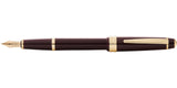 Bailey Light™ Polished Burgundy Resin and Gold Tone Fine Nib Fountain Pen