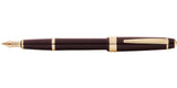 Bailey Light™ Polished Burgundy Resin and Gold Tone Extra-Fine Fountain Pen