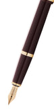 Bailey Light™ Polished Burgundy Resin and Gold Tone Extra-Fine Fountain Pen