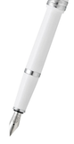 Bailey Light™ Polished White Resin Fine Nib Fountain Pen