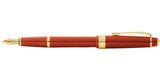 Bailey Light™ Polished Amber Resin and Gold Tone Extra Fine Nib Fountain Pen