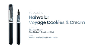 (New!) Nahvalur Voyage "Cookies and Cream" Fountain Pen Collection - Premium New Pen Brands: from Federalist Pens and Paper - Just $180! Shop now at Federalist Pens and Paper