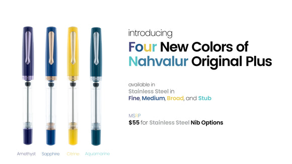 (New!) Nahvalur Original Plus Colors Fountain Pen Collection - Premium New Pen Brands: from Federalist Pens and Paper - Just $55! Shop now at Federalist Pens and Paper