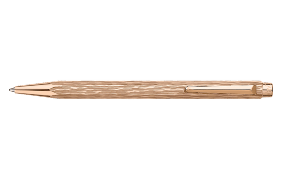 Caran d'Ache Ecridor Venetian Rose Gold Ballpoint Pen and Leather Caran d'Ache Ecridor Venetian Rose Gold Ballpoint Pen and Leather