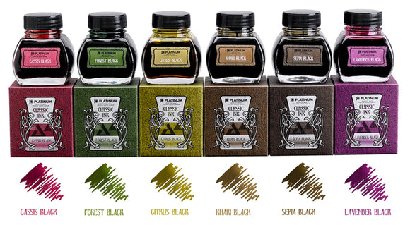 Platinum Classic Inks Samples! - Premium Fountain Pen Inks from vendor-unknown - Just $5! Shop now at Federalist Pens and Paper