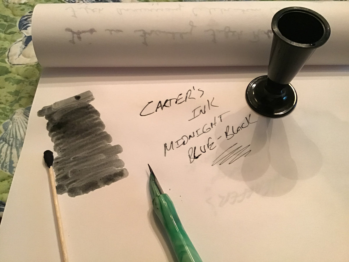 Vintage Carter's Midnight Blue-Black Ink Sample! | Best Price in 2024 ...