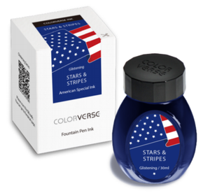 Colorverse Ink: Stars & Stripes 4ml Samples - Premium Fountain Pen Inks from vendor-unknown - Just $5! Shop now at Federalist Pens and Paper